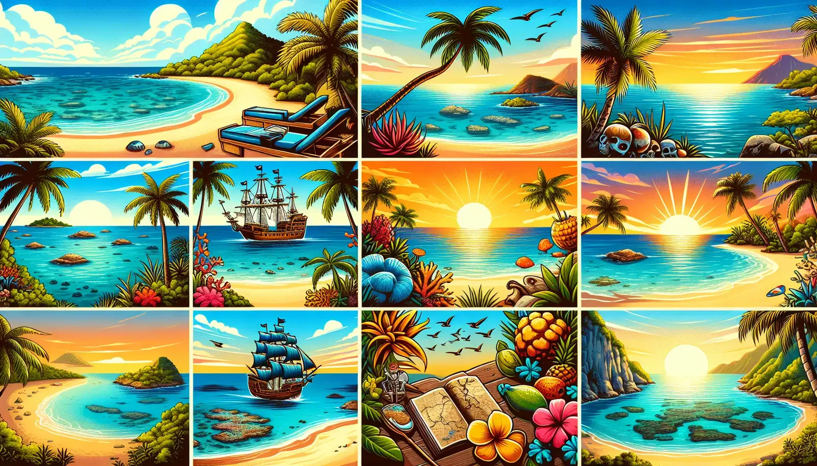 Various Caribbean Islands